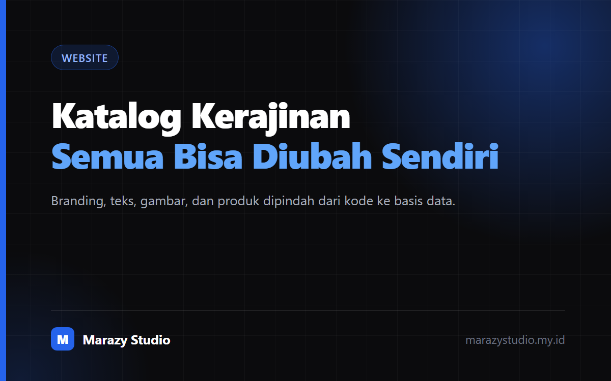 Website Katalog Kerajinan Berbasis CMS