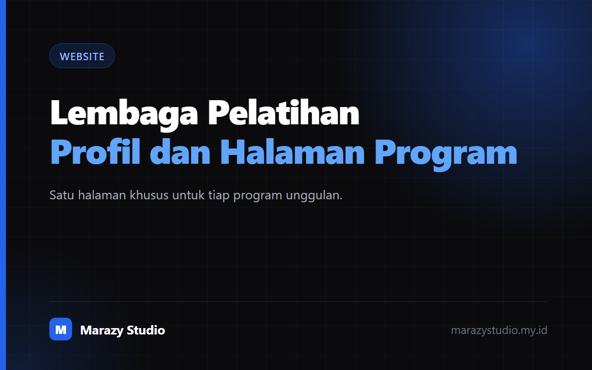 Website Lembaga Pelatihan dan Pengembangan Talenta